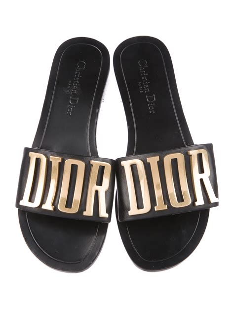 dior slide sandals|dior flat sandals women.